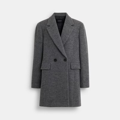 Coach Outlet Wool Chester Coat - Grey