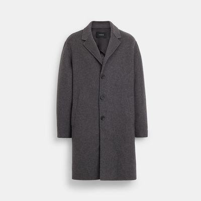 Coach Outlet Wool Topcoat - Grey