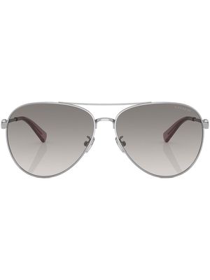 Coach pilot-frame tinted sunglasses - Silver
