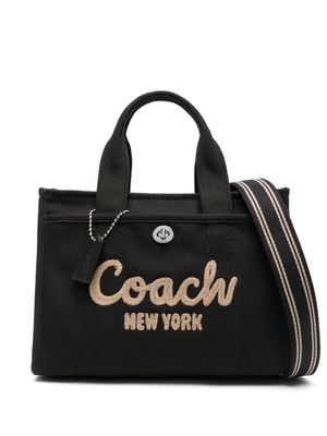 Coach small Field logo-appliqué tote bag - Black