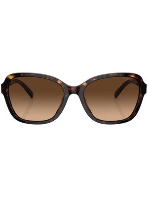 Coach square-frame tinted sunglasses - Brown