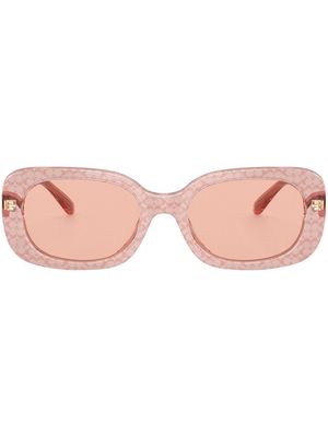 Coach square-frame tinted sunglasses - Pink