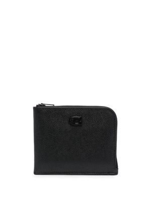 Coach tonal-logo grained-leather wallet - Black