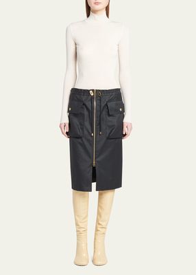 Coated Water-Resistant Drawcord Skirt