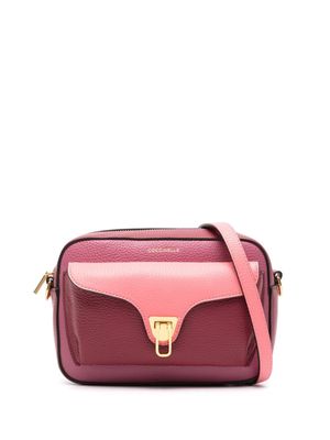 Coccinelle colour-block leather crossbody bag - Pink