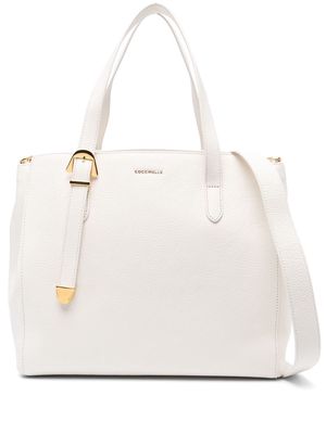 Coccinelle Gleen leather tote bag - Neutrals