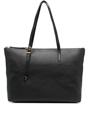 Coccinelle grained leather shoulder bag - Black