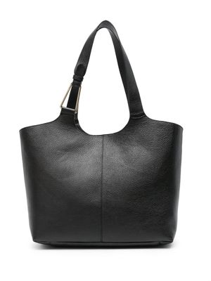 Coccinelle hardware-detail leather tote bag - Black