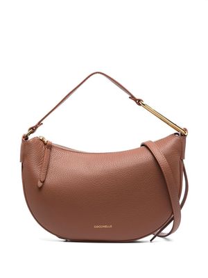 Coccinelle Priscilla leather shoulder bag - Brown