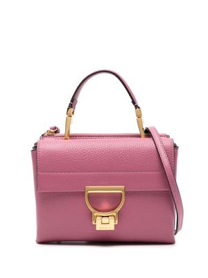 Coccinelle small Arlettis leather tote bag - Pink