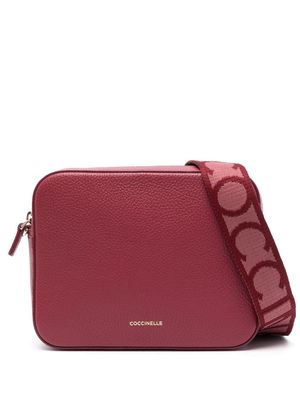 Coccinelle Tebe leather crossbody bag - Red