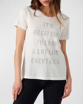 Cocktails Crewneck T-Shirt