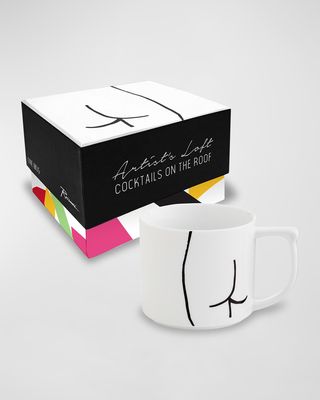 Cocktails On The Roof Derriere Mugs - Set of 4