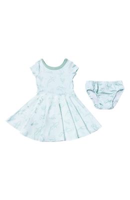 Coco Moon Fin-tastic T-Shirt Dress & Bloomers in Blue