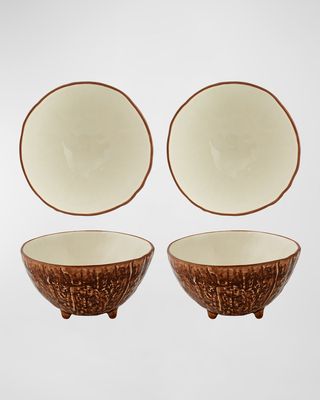 Coconut Bowls, Set of 4