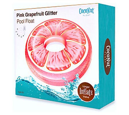 CocoNut Float Pink Grapefruit Glitter Pool Floa t