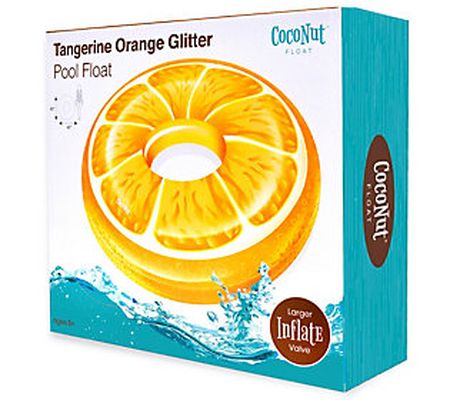 CocoNut Float Tangerine Orange Glitter Pool Flo at