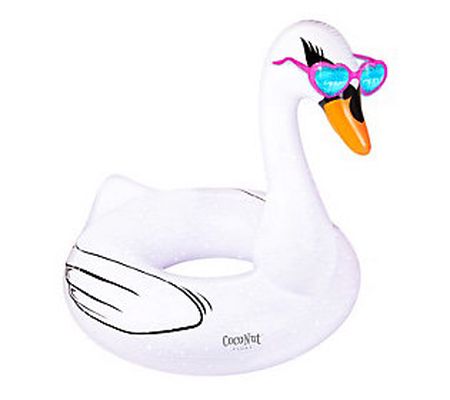 CocoNut Outdoor White Swan Pool Float