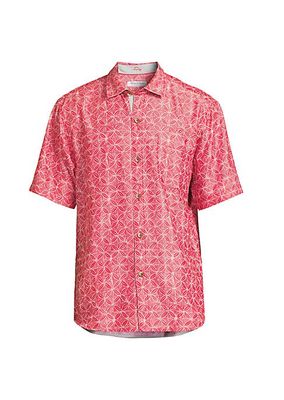 Coconut Point Fleur De Geo Button-Front Shirt