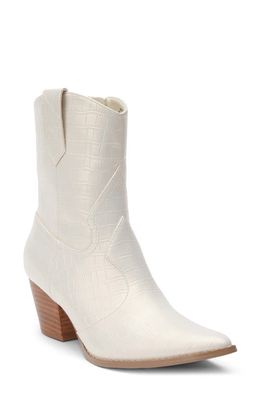 Coconuts by Matisse Bambi Western Boot in Pearl Croc