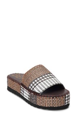 Coconuts by Matisse Del Mar Platform Slide Sandal in Brown Multi