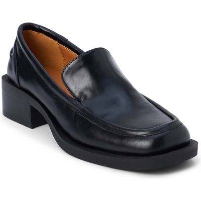 Coconuts by Matisse Professor Block Heel Loafer in Black 