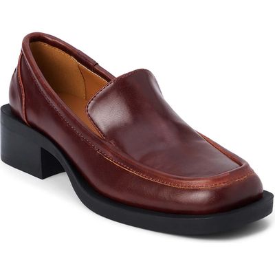 Coconuts by Matisse Professor Block Heel Loafer in Mahogany 