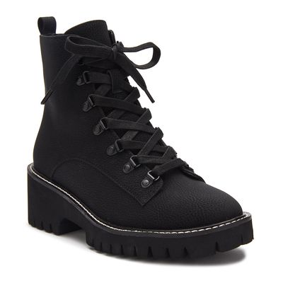 Coconuts by Matisse Women's No Plans Lace Up Boots in Black