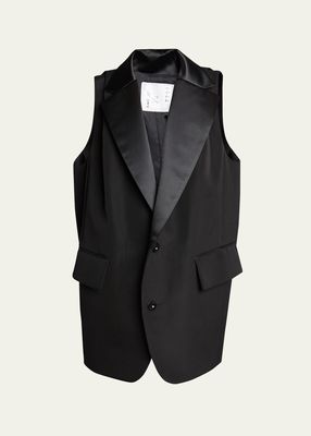 Cocoon Silk Blazer Vest