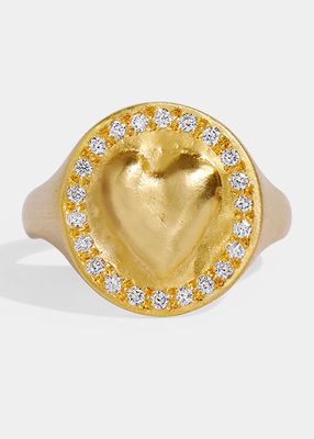Coin Heart Ring