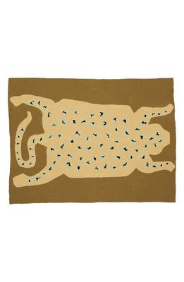Cold Picnic Earth Leopard Knit Blanket
