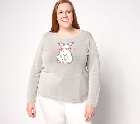 Coldwater Creek Bunny Hop Sweater