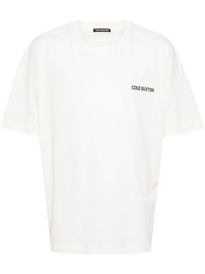 COLE BUXTON logo-print cotton T-shirt - White