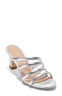 Cole Haan Adella Strappy Sandal in Silver Met
