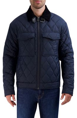 Cole Haan Diamond Quilted Jacket in Navy