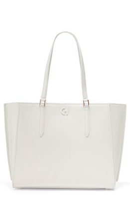 Cole Haan Go-To Leather Tote in Egret