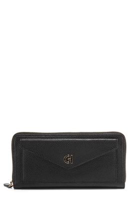 Cole Haan Grand Ambition Town Leather Continental Wallet in Black White Hou