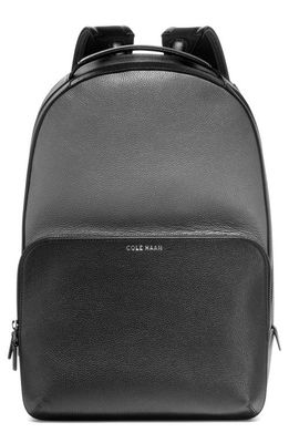 Cole Haan Grand Series Matthews Leather Backpack in Tornado/Black 