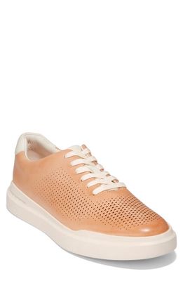 Cole Haan GrandPro Rally Laser Cut Sneaker in Ch Barely Beig Vachetta