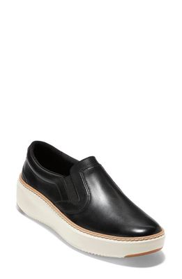 Cole Haan GrandPro Topspin Slip-On Sneaker in Black/Ivory
