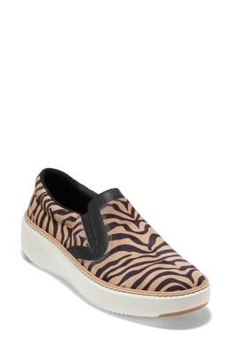 Cole Haan GrandPro Topspin Slip-On Sneaker in Tiger Suede/Ivory