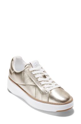Cole Haan GrandPro Topspin Sneaker in Soft Gold