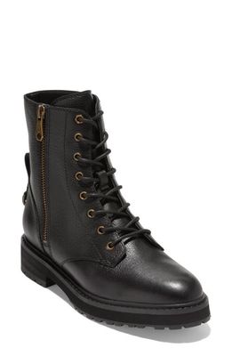 Cole Haan Greenwich Lace-Up Bootie in Black Leather