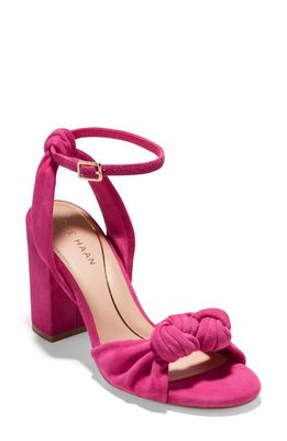 Cole Haan Kaycee Knotted Ankle Strap Sandal in Pink Peaco
