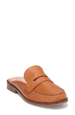 Cole Haan Lux Pinch Penny Loafer Mule in Pecan Ltr