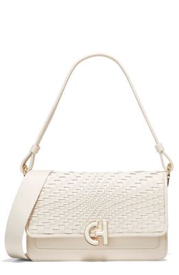 Cole Haan Mini Shoulder Bag in Ivory/Woven