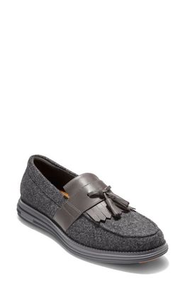 Cole Haan OriginalGrand Wool Kiltie Loafer in Earthlite/dk Gray Wool