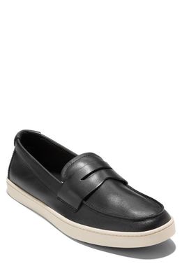 Cole Haan Pinch Penny Loafer in Black/Angora