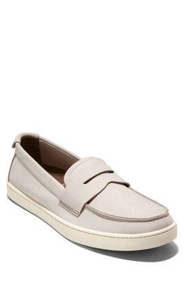 Cole Haan Pinch Weekend Penny Loafer in Silver Lining Nubuck
