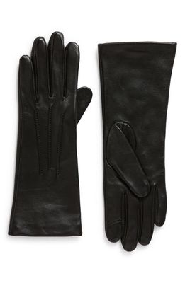 Cole Haan Points Leather Gloves in Black